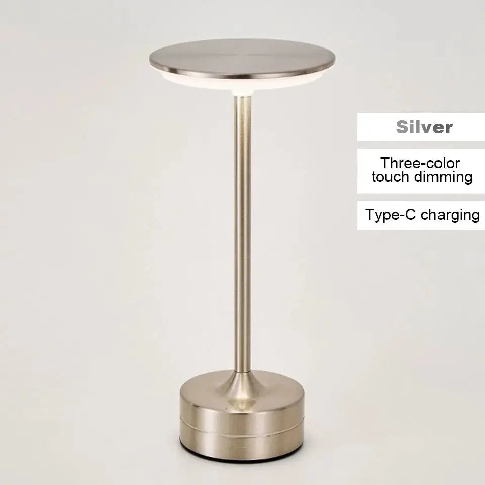 Touch Sensor LED Table Lamp – USB Rechargeable, Portable Night Light for Bedroom, Reading, Restaurant & Hotel - Rehmiar