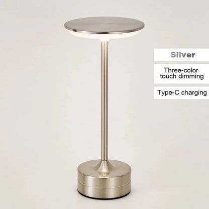 Touch Sensor LED Table Lamp – USB Rechargeable, Portable Night Light for Bedroom, Reading, Restaurant & Hotel - Rehmiar