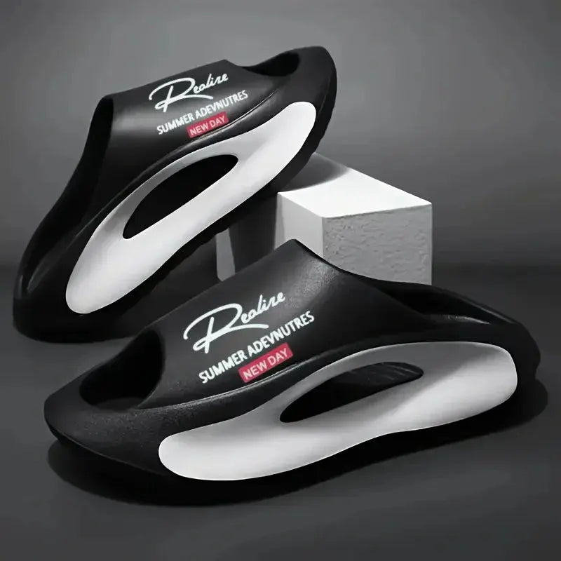 Men’s EVA Cartoon Design Slides – Lightweight Open Toe Indoor & Outdoor Comfort Sandals - Rehmiar