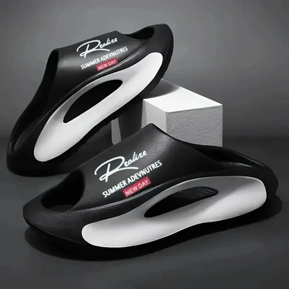 Men’s EVA Cartoon Design Slides – Lightweight Open Toe Indoor & Outdoor Comfort Sandals - Rehmiar