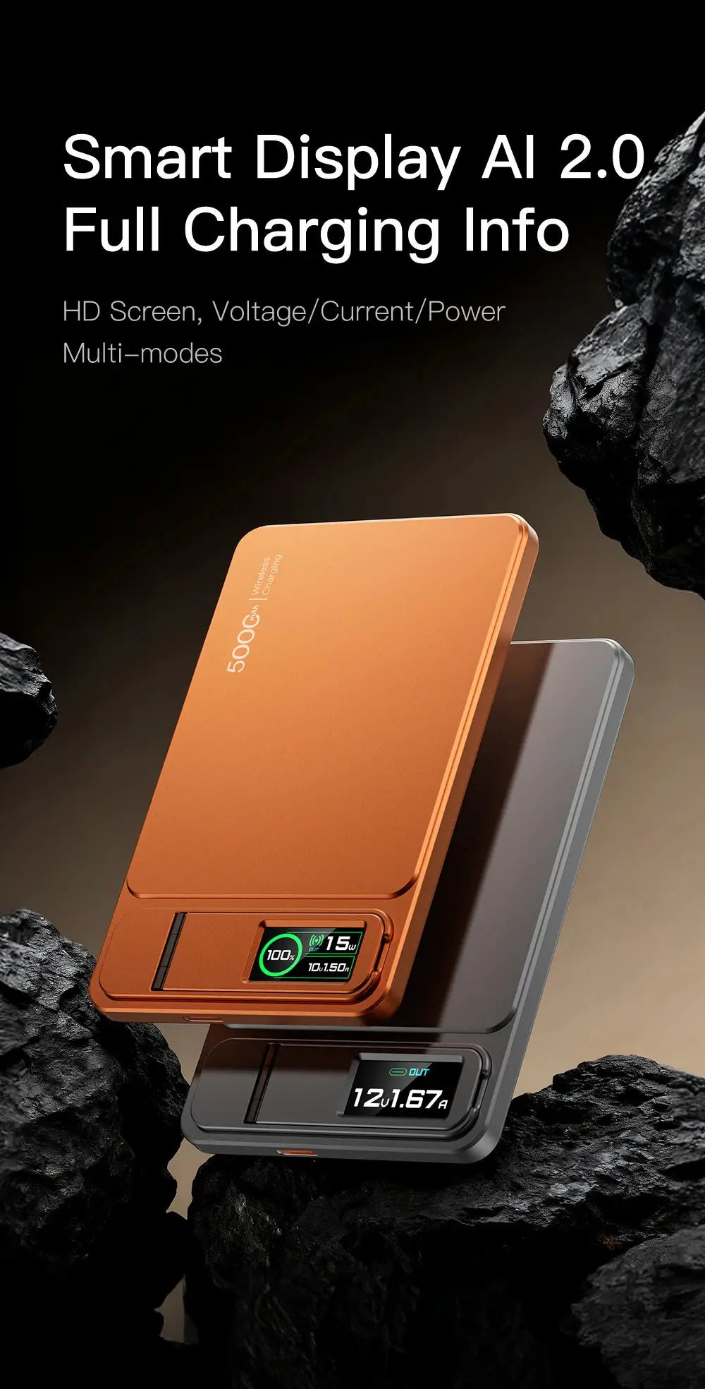 10000mAh MagSafe Power Bank – Slim Magnetic Wireless 20W Fast Charging Portable Battery for iPhone 12-17 & iWatch - Rehmiar