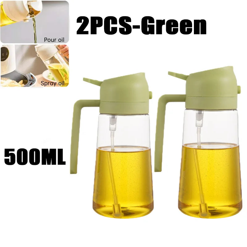 Plastic Spray Oil Sprayer 2in1 Bottle Oil Dispenser Rehmiar