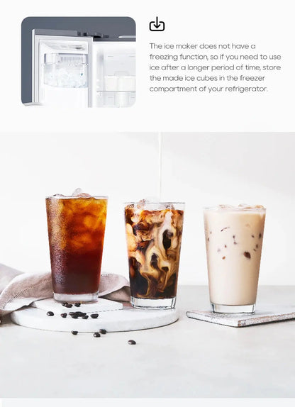 Automatic Ice Maker Machine – Self-Cleaning Portable Ice Maker for Kitchen, Office, Bar & Party, 50Hz/60Hz