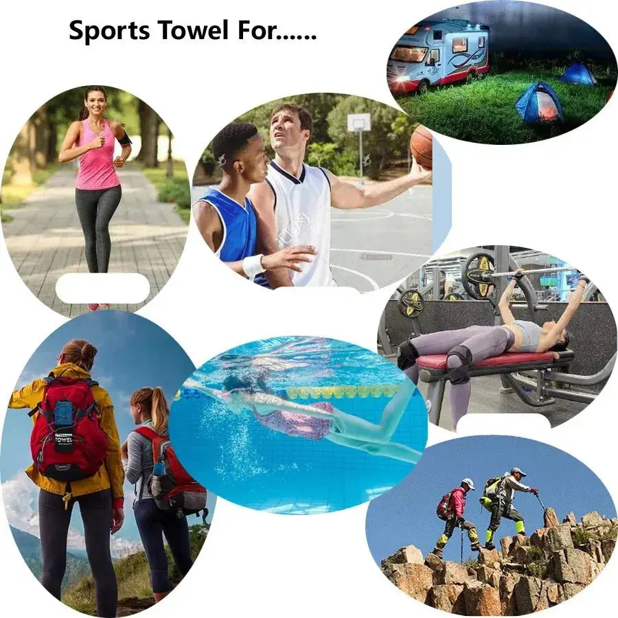 Quick-Dry Sports Towel – Microfiber for Running, Yoga, Gym, Fitness, Basketball, Outdoor, Camping, Hiking & Beach Rehmiar
