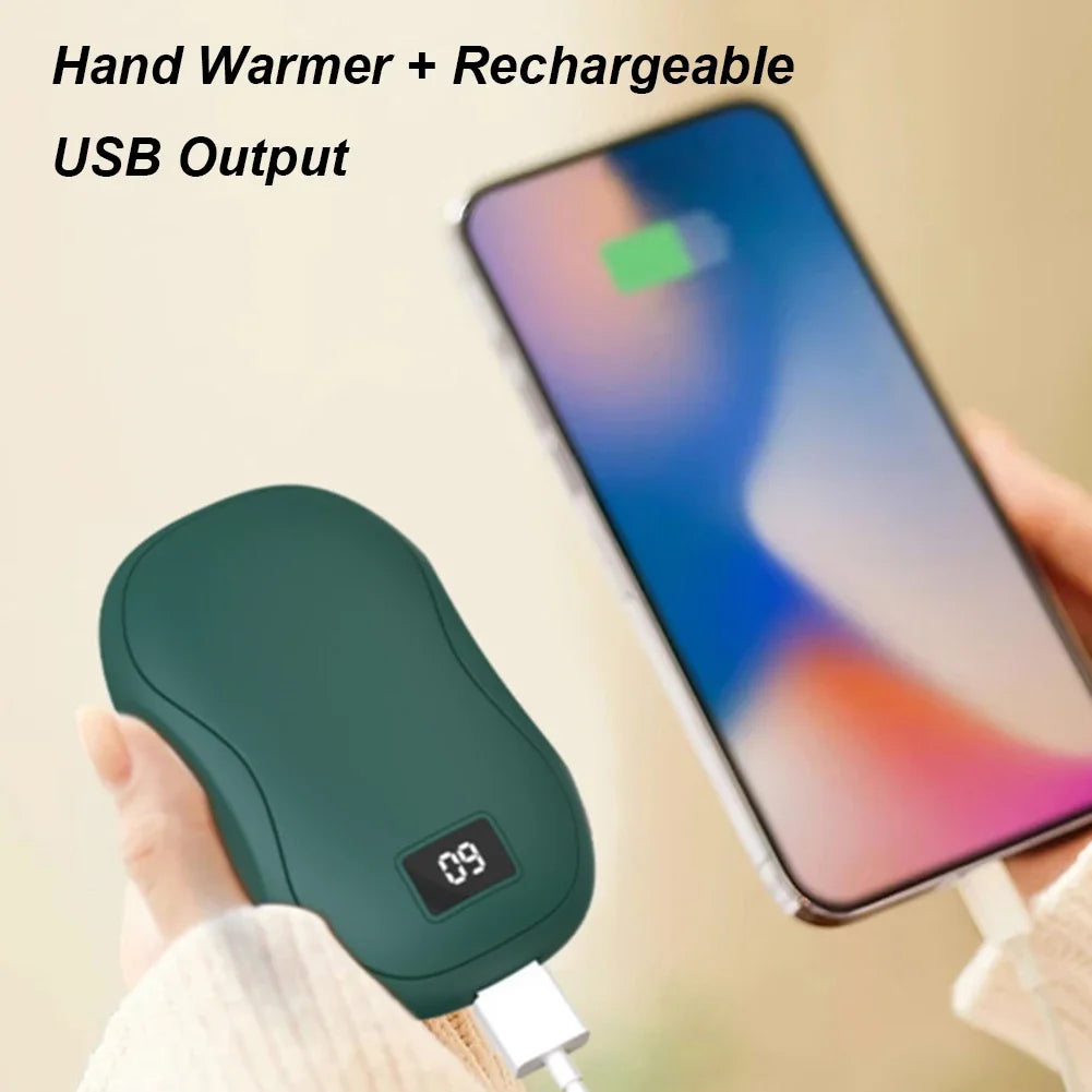 Xiaomi 50000mAh Portable Hand Warmer with Digital Display Fast Heating Safe Double-Sided Warmth Winter Hand Warmer
