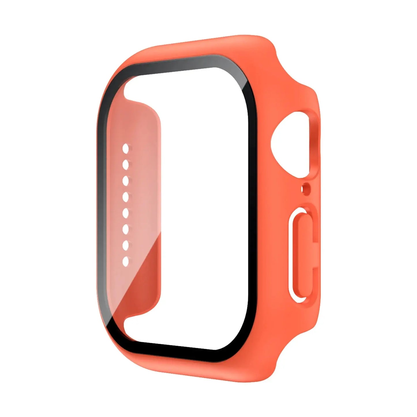 Tempered Glass Case Screen Protector for Apple Watch 38mm 40mm 41mm 42mm 44mm 45mm 46mm iWatch 10 8 7 9 6 SE 5 - Rehmiar