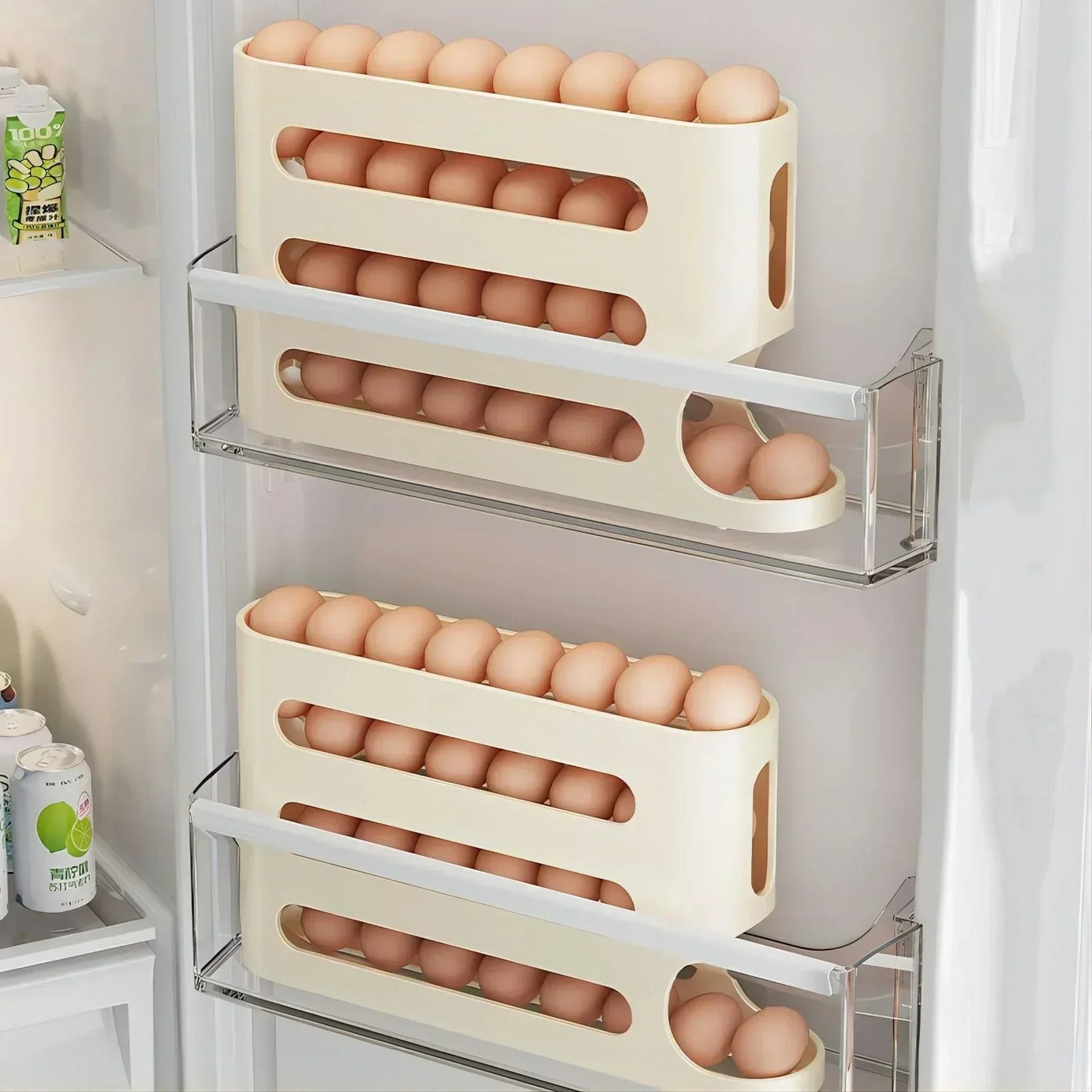 4-layer Slide Egg Storage Box Ladder Style Egg Box