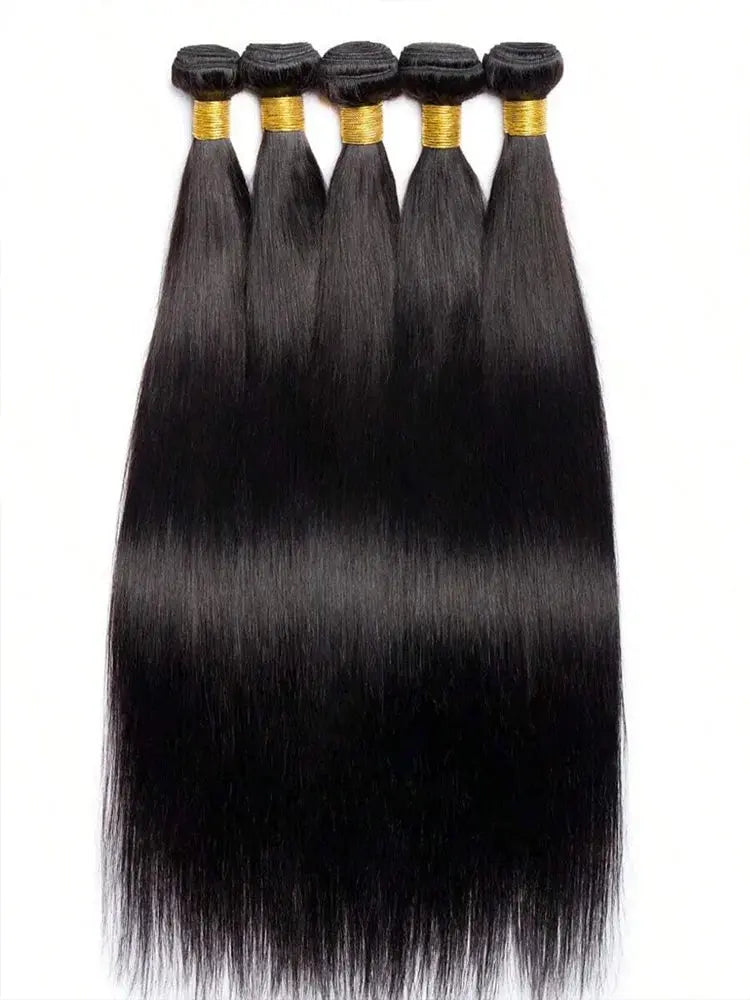 42 Inch Bone Straight Brazilian Human Hair Bundles – Raw Extensions for Women - Rehmiar