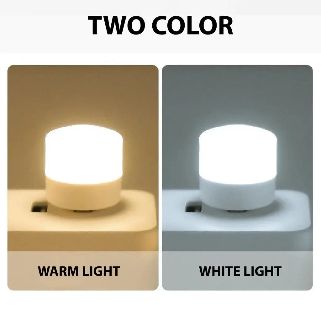 Mini USB LED Night Light – Warm White Eye-Care Reading & Night Lamp - Rehmiar