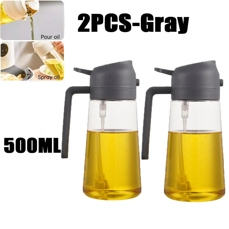 Plastic Spray Oil Sprayer 2in1 Bottle Oil Dispenser Rehmiar
