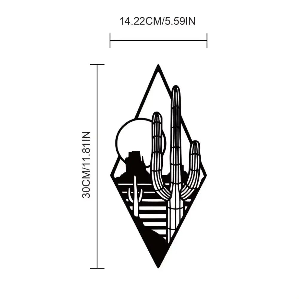 Mountain Waterfall Metal Wall Art Modern Mountain Home Decor Wall Ornament