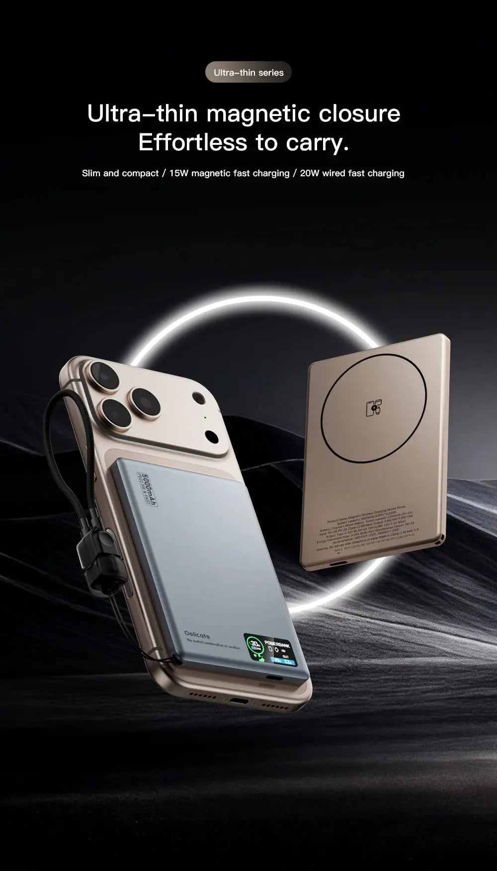 New Smart Display Wireless Charger – MagSafe Battery Backup for iPhone 17 & Apple Watch Series 10/9 - Rehmiar