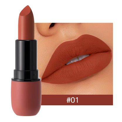 6-Color Matte Lipstick, Velvet Lip Colour, Smooth, Waterproof, Long-Lasting Lip Makeup - Rehmiar