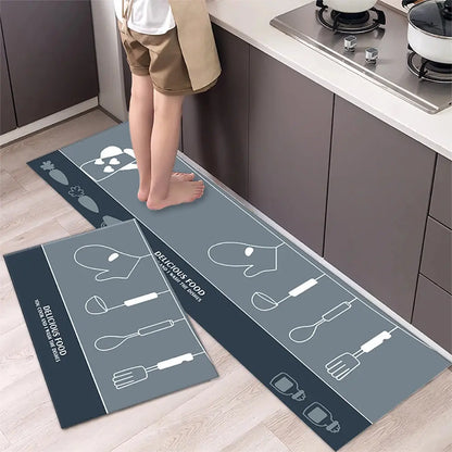 Soft Washable Kitchen Floor Mat – Anti Slip Carpet for Bedroom, Living Room, Hallway, Bathroom & Entrance Doormat