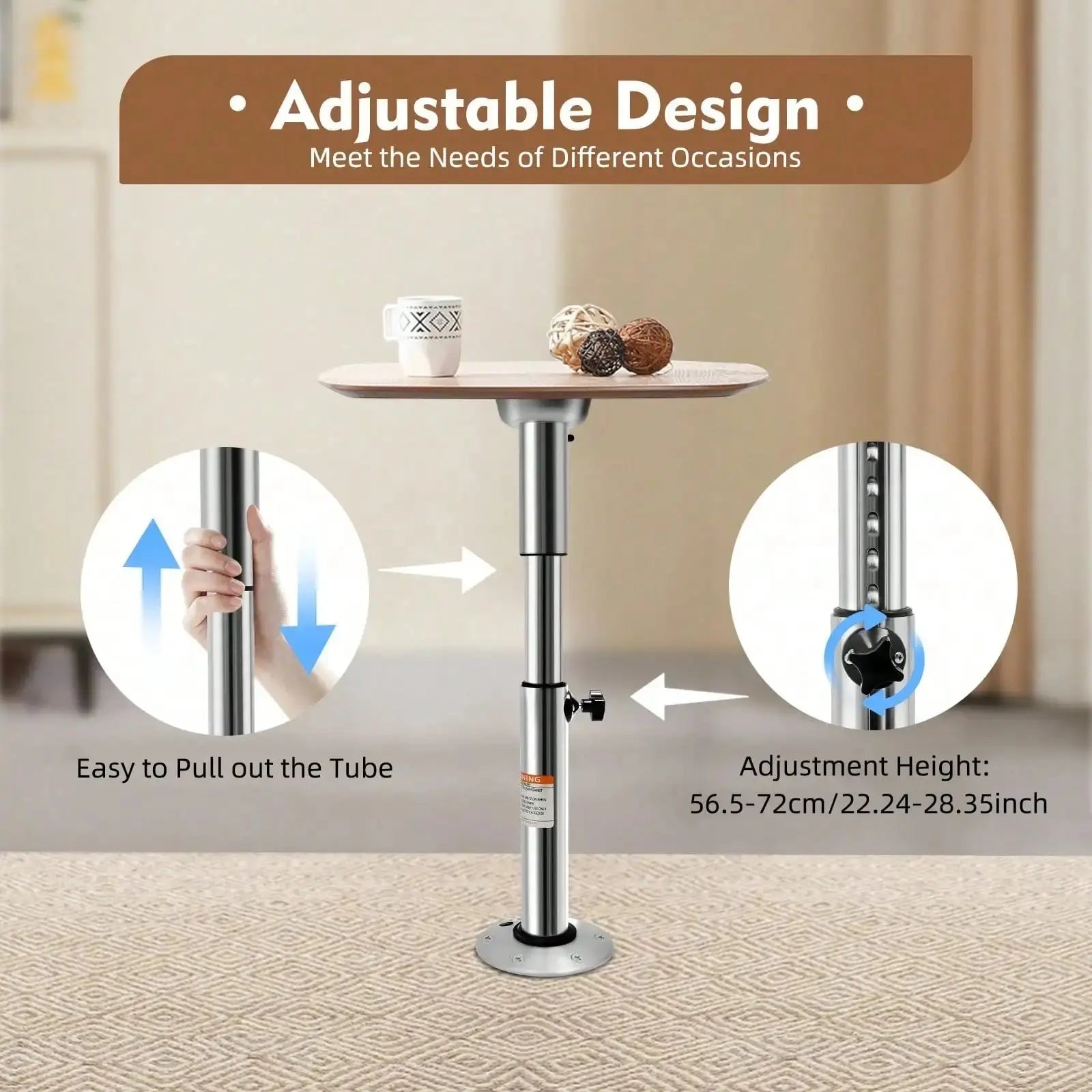 Adjustable Table Pedestal Stand Base - Rehmiar