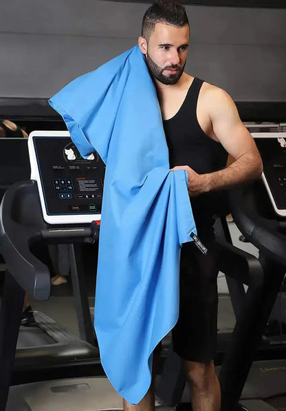 Quick-Dry Sports Towel – Microfiber for Running, Yoga, Gym, Fitness, Basketball, Outdoor, Camping, Hiking & Beach Rehmiar
