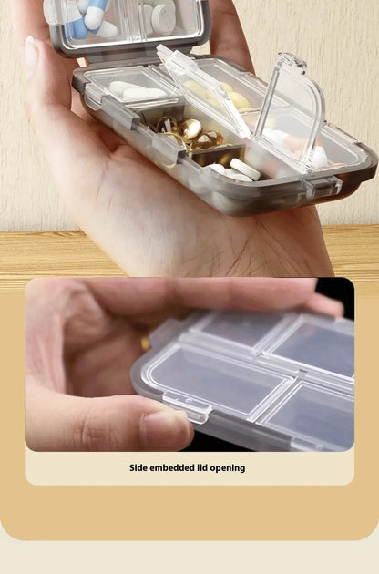 Tcare Travel Pill Organizer – Moisture-Proof Pill Box for Pocket or Purse, Portable Daily Medicine & Vitamin Holder Container - Rehmiar