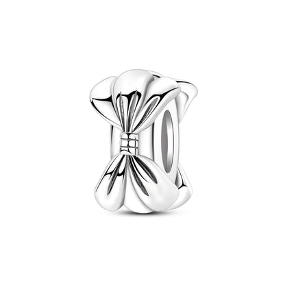 925 Sterling Silver Rainbow Zircon Beautifully Shaped Silicone Stopper Charms Beads - Rehmiar