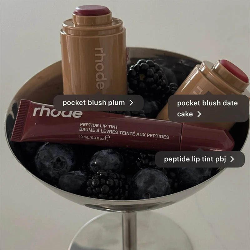 Jellybean Lip Gloss Spicy Marg Juice Box Pocket Blush Stick Non-Fading Waterproof Blusher Moisturizing Lipstick