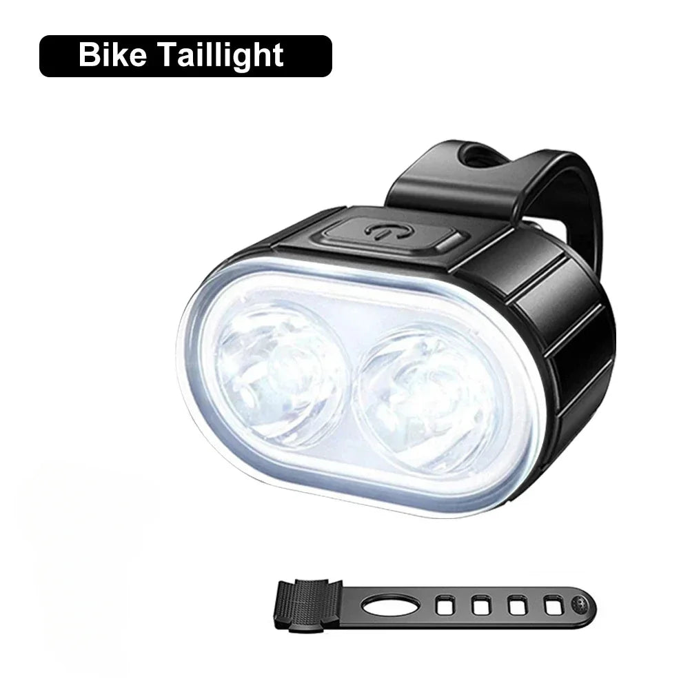 Bicycle Front Rear Bike Defence Waterproof Light Set