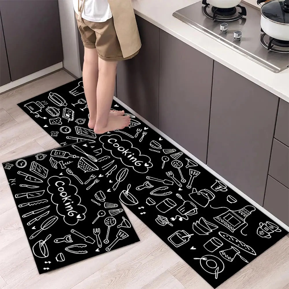 Soft Washable Kitchen Floor Mat – Anti Slip Carpet for Bedroom, Living Room, Hallway, Bathroom & Entrance Doormat