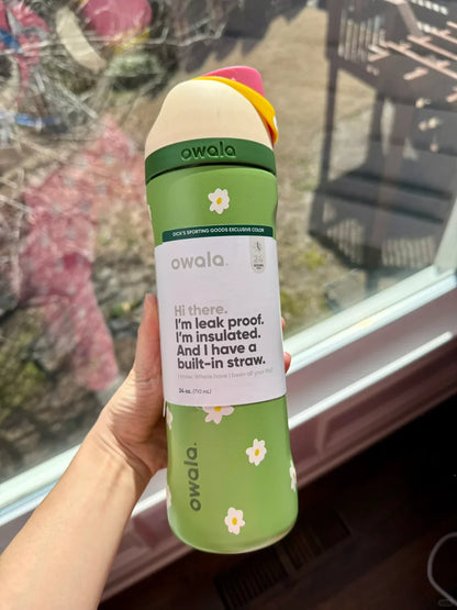 Owala Insulated Stainless Steel Water Bottle with Straw, BPA-Free Sports Water Bottle, Great for Travel - Rehmiar