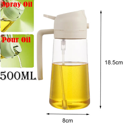 Plastic Spray Oil Sprayer 2in1 Bottle Oil Dispenser Rehmiar