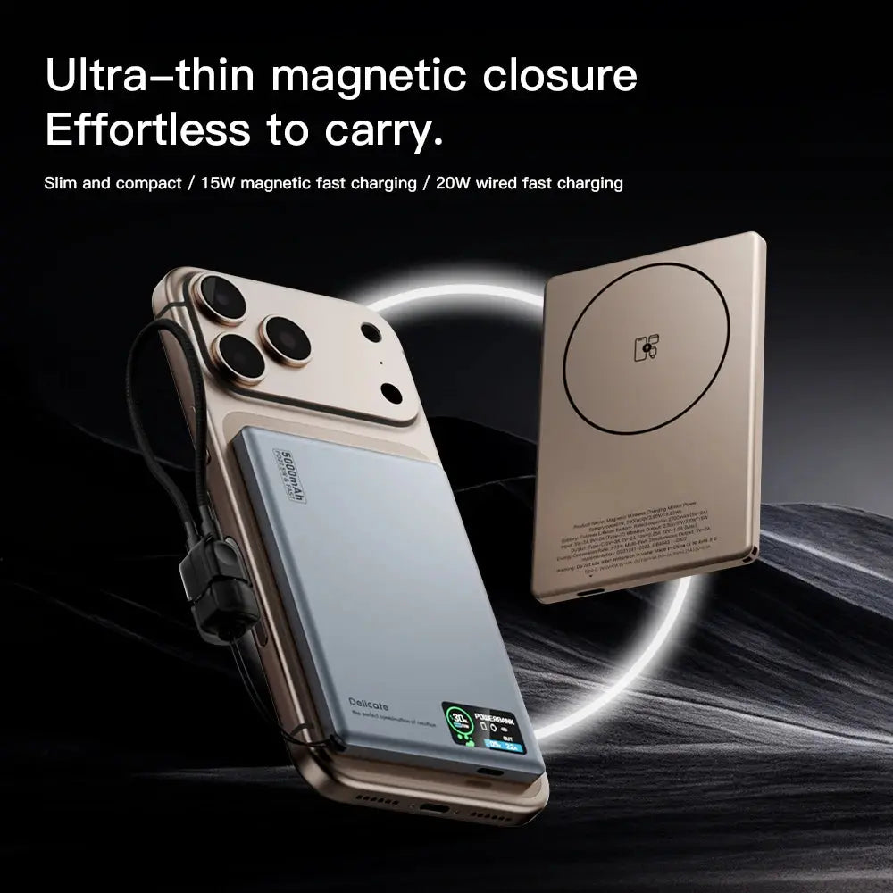 New Smart Display Wireless Charger – MagSafe Battery Backup for iPhone 17 & Apple Watch Series 10/9 - Rehmiar