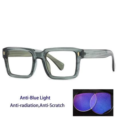 KOCOLIOR Blue Light Blocking Reading Glasses Square Retro Unisex Frame +0 to +6.0 - Rehmiar