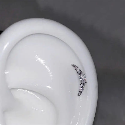 1pcs Silver Wing Stainless Steel Ear Bone Nail for Women Accessories for Ear
