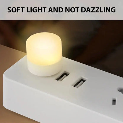 Mini USB LED Night Light – Warm White Eye-Care Reading & Night Lamp - Rehmiar