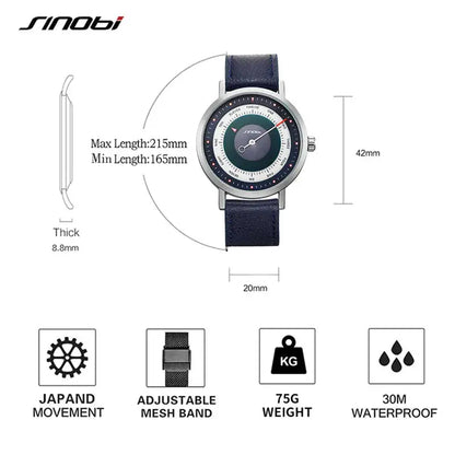 SINOBI Hot Fashion Men's Sports Watch Military Luminous Waterproof Quartz Wristwatches - Rehmiar