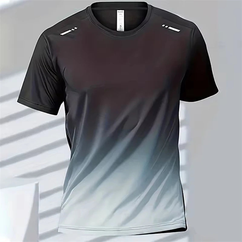 Men's Badminton Top Quick Drying Fitness Training Sport GYM Tops - Rehmiar