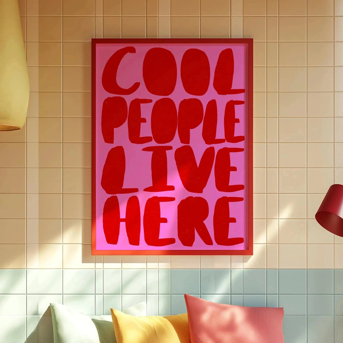 Amore Green Striped Canvas Wall Art – Wine Glass & Pepper Modern Home Decor