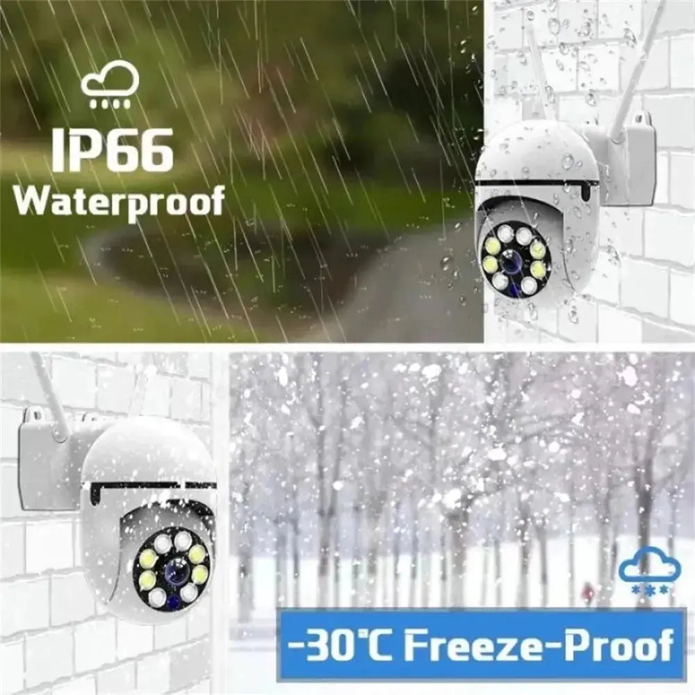 8MP Wireless Outdoor Security Camera – 4X Zoom, AI Human Tracking, Two-Way Audio & Colour Night Vision Rehmiar