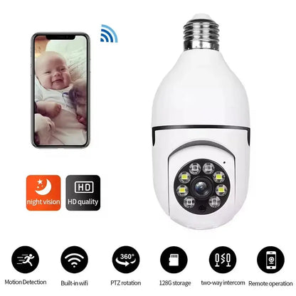 Wi-Fi Mini Surveillance Camera – Full Colour Night Vision, Auto Human Tracking & Zoom, Indoor Security Monitor Rehmiar
