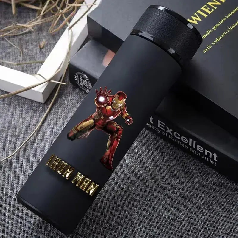 304 Stainless Steel Superhero Insulated Thermos with Cup – Cartoon Vacuum Water Bottle - Rehmiar