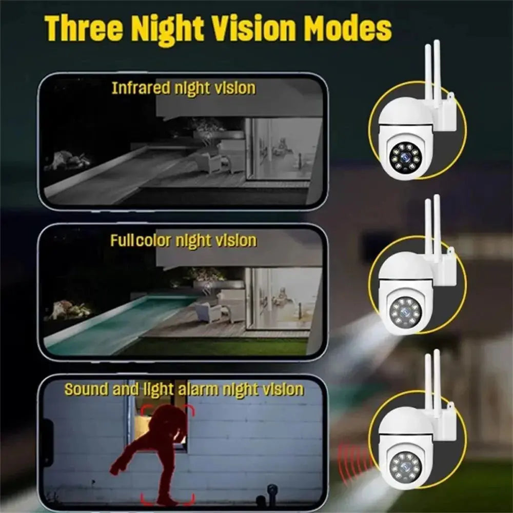 8MP Wireless Outdoor Security Camera – 4X Zoom, AI Human Tracking, Two-Way Audio & Colour Night Vision Rehmiar