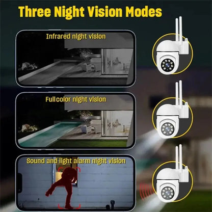 8MP Wireless Outdoor Security Camera – 4X Zoom, AI Human Tracking, Two-Way Audio & Colour Night Vision Rehmiar