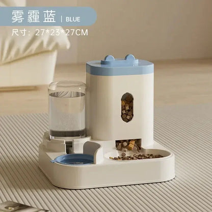 Automatic Pet Feeder with Water Fountain – Large Capacity Dog & Cat Food Dispenser - Rehmiar