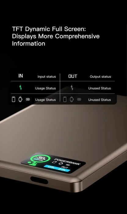 New Smart Display Wireless Charger – MagSafe Battery Backup for iPhone 17 & Apple Watch Series 10/9 - Rehmiar
