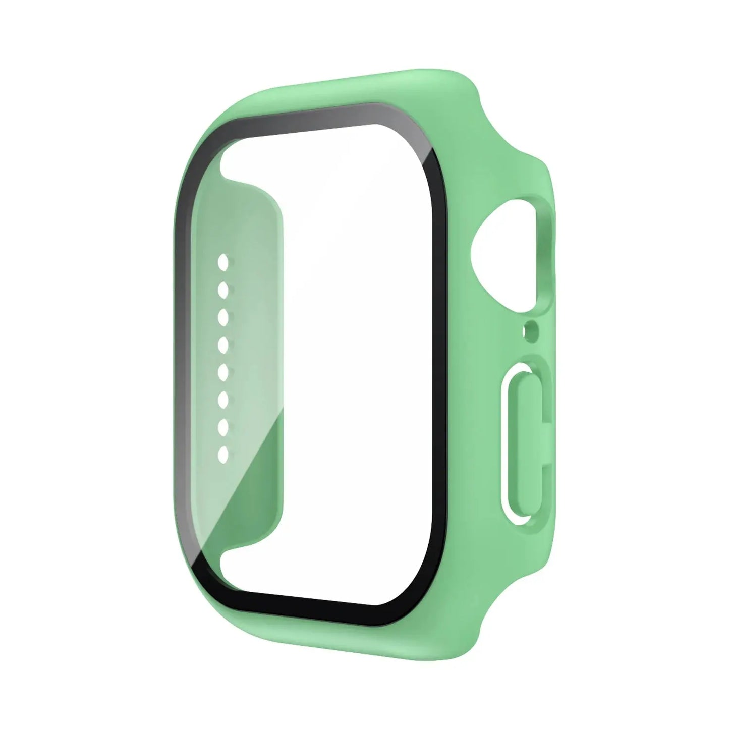 Tempered Glass Case Screen Protector for Apple Watch 38mm 40mm 41mm 42mm 44mm 45mm 46mm iWatch 10 8 7 9 6 SE 5 - Rehmiar