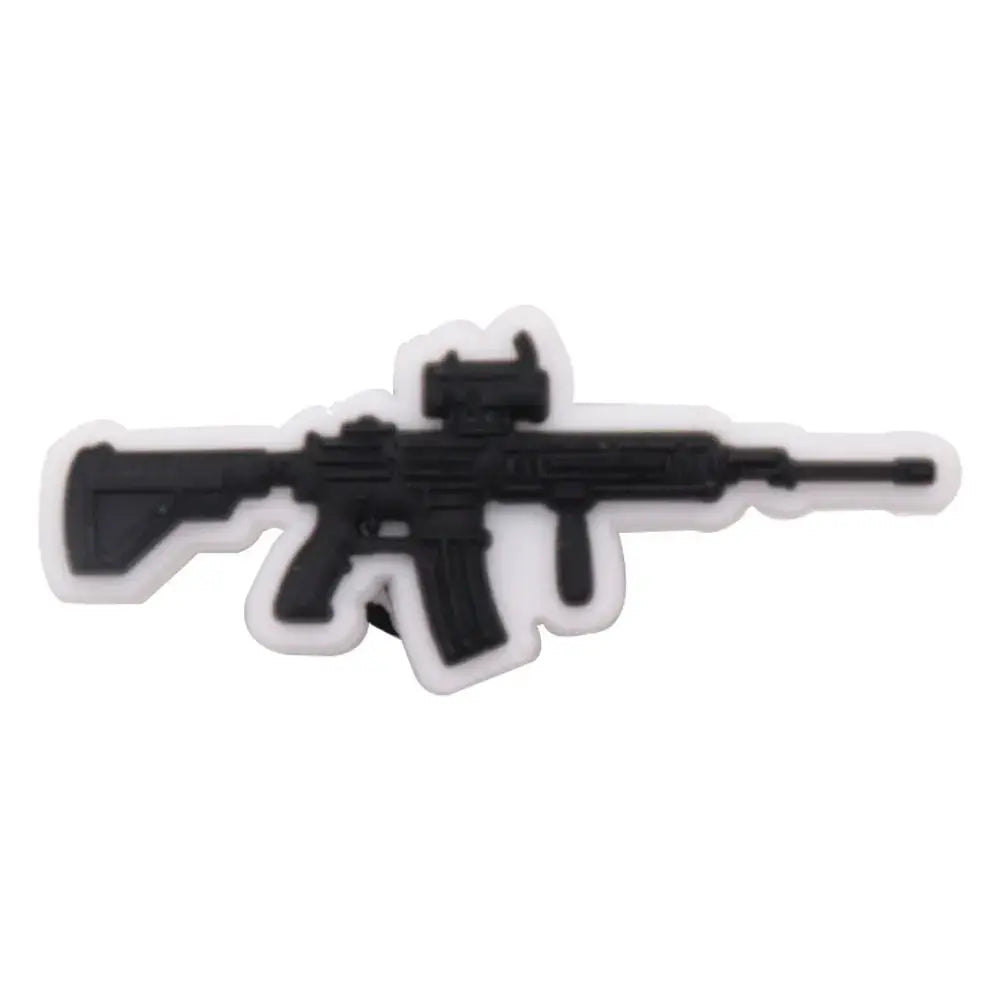 Cool PVC Shoe Charms for Clogs – Gun, Money, Wine & Flag Decorative Buckles - Rehmiar