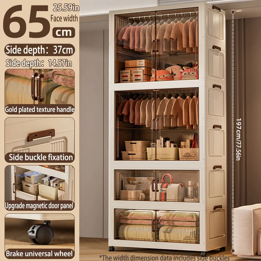 Multi-usage Large Capacity Foldable Wardrobe