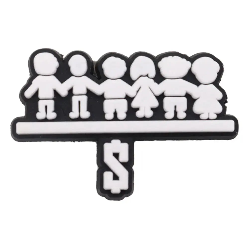Cool PVC Shoe Charms for Clogs – Gun, Money, Wine & Flag Decorative Buckles - Rehmiar