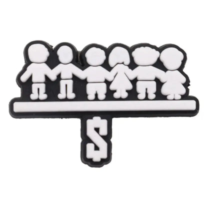 Cool PVC Shoe Charms for Clogs – Gun, Money, Wine & Flag Decorative Buckles - Rehmiar