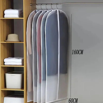 Transparent Garment Dust Cover with Zipper, Fully Enclosed Clothes Storage Bag for Suits & Wedding Dresses Rehmiar