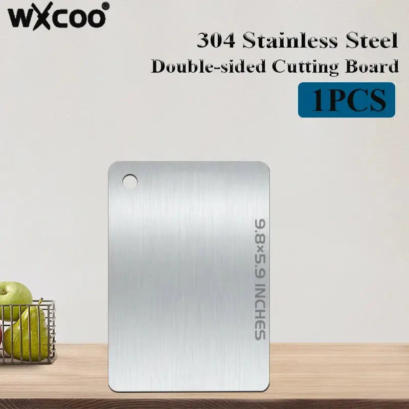 Stainless Steel Cutting Board – Food-Grade Double-Sided Non-Slip Kitchen Chopping Board - Rehmiar