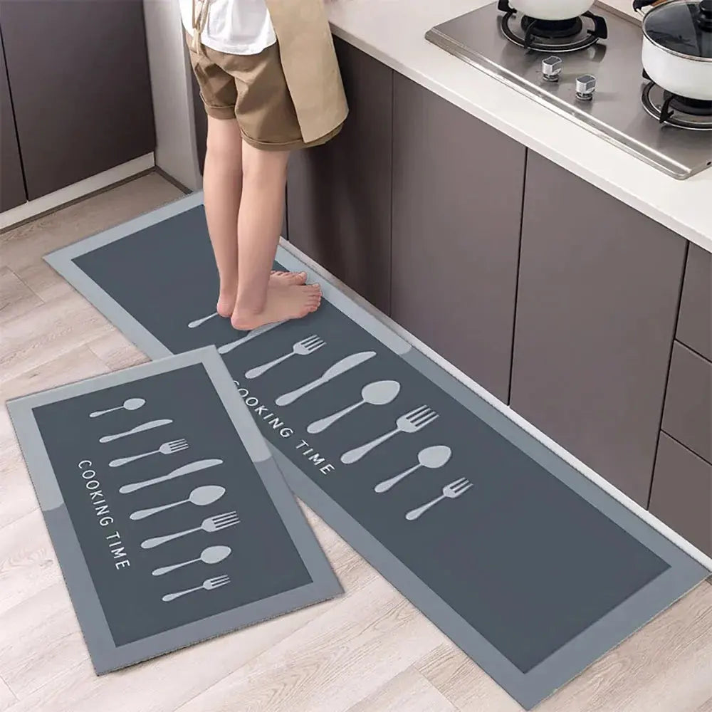 Soft Washable Kitchen Floor Mat – Anti Slip Carpet for Bedroom, Living Room, Hallway, Bathroom & Entrance Doormat
