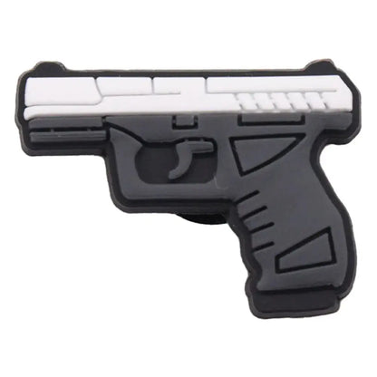 Cool PVC Shoe Charms for Clogs – Gun, Money, Wine & Flag Decorative Buckles - Rehmiar